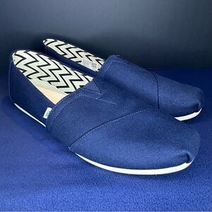 Toms Navy Blue Slip-On Loafers